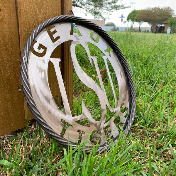 12",18",24",32" LSU GEAUX TIGERS CUSTOM METAL VINTAGE CRAFT TEAM SIGN WESTERN HOME DECOR HANDMADE