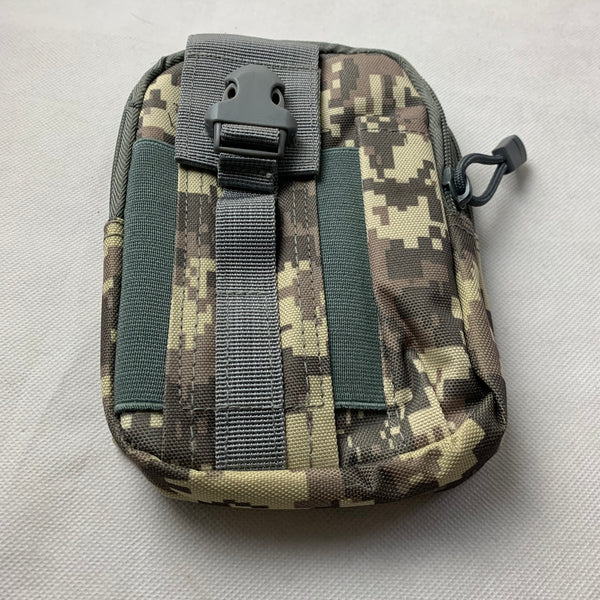 #MX_ARU65 CAMO 7" RUGGED NYLON POUCH BAG MEGA EXTRA LARGE VERTICAL ZIPPER CLOSURE, BELT LOOP HOLSTER CELL PHONE TABLET CASE UNIVERSAL OVERSIZE