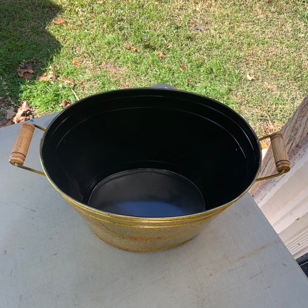 18" TEXAS LONGHORNS GOLDEN METAL OVAL TUB WESTERN HOME DECOR METAL ART NEW #EH12496