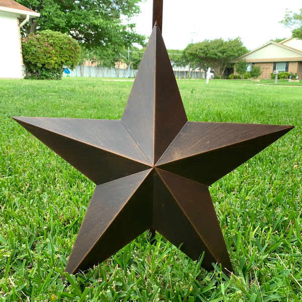 12",16",22",24",30",36" RUSTIC BRONZE BARN STAR 5 POINT METAL STAR OF DAVID WESTERN HOME DECOR HANDMADE NEW 3" TO 36"-#EH10044