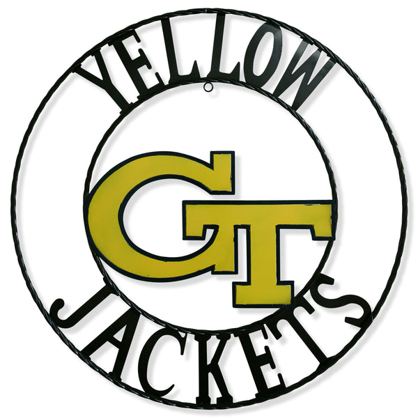 12", 18", 24", 32" GEORGIA TECH YELLOW JACKETS METAL SIGN VINTAGE CUSTOM TEAM ART