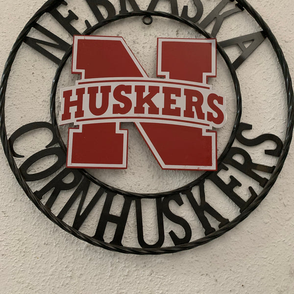 12", 18", 24", 32" NEBRASKA HUSKERS METAL CUSTOM VINTAGE CRAFT TEAM SIGN