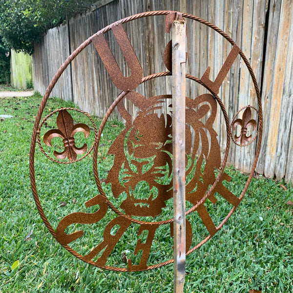 12:,18",24",32",36" LSU TIGERS METAL CUSTOM VINTAGE CRAFT ART SIGN