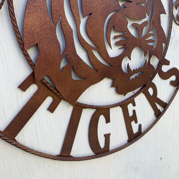 12:,18",24",32",36" LSU TIGERS METAL CUSTOM VINTAGE CRAFT ART SIGN