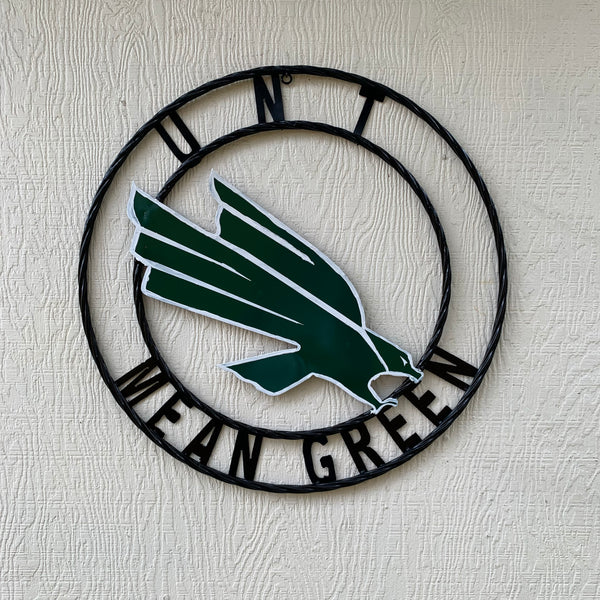 12",18",24",32",36" UNT MEAN GREEN CUSTOM METAL VINTAGE CRAFT SIGN TEAM HANDMADE