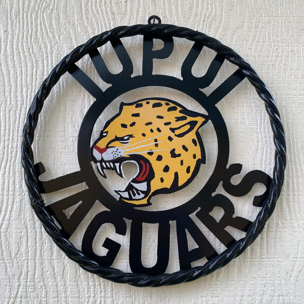 INDIANA IUPUI JAGUARS METAL CUSTOM VINTAGE CRAFT TEAM SIGN HANDMADE