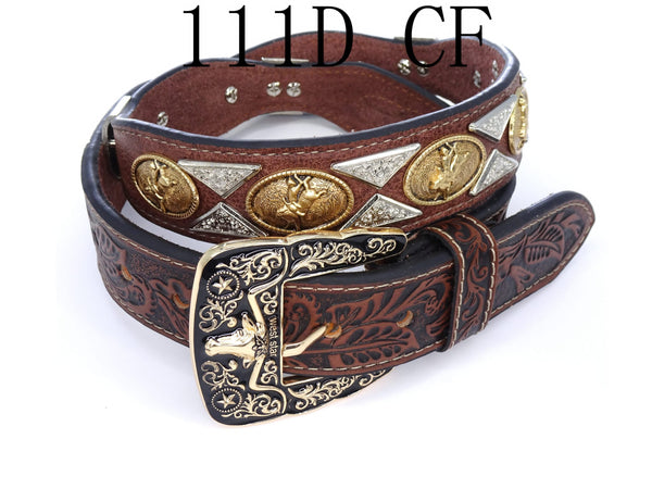 WS _ 111D CF RODEO BELT GENUINE LEATHER WESTERN BELTS FASHION NEW STYLE