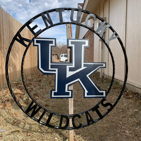 12", 18", 24", 32" KENTUCKY WILDCATS CUSTOM METAL VINTAGE CRAFT SIGN HANDMADE