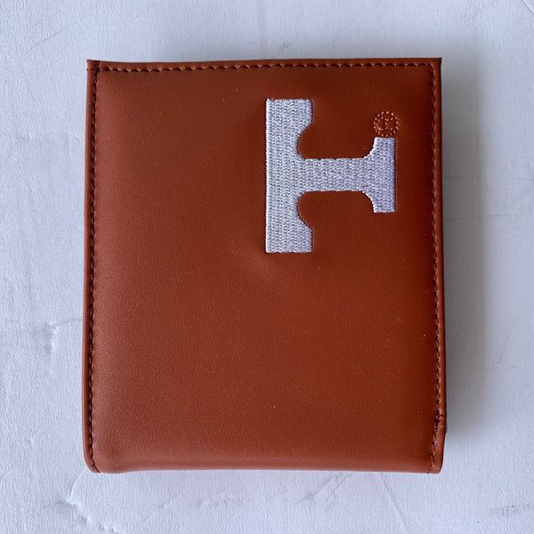 4.25" x 3.75" TEXAS WALLET LEATHER BIFOLD WALLET NEW-- FREE SHIPPING