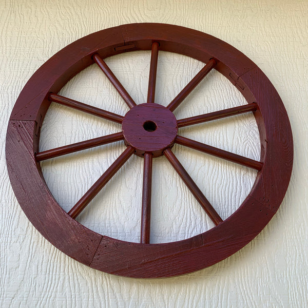 16",24",30" WAGON WHEEL BARN WHITE WOOD WESTERN HOME DECOR RUSTIC NEW