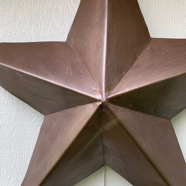 #EH10518 BRUSHED COPPER BRONZE BARN LONE STAR WESTERN HOME DECOR HANDMADE NEW