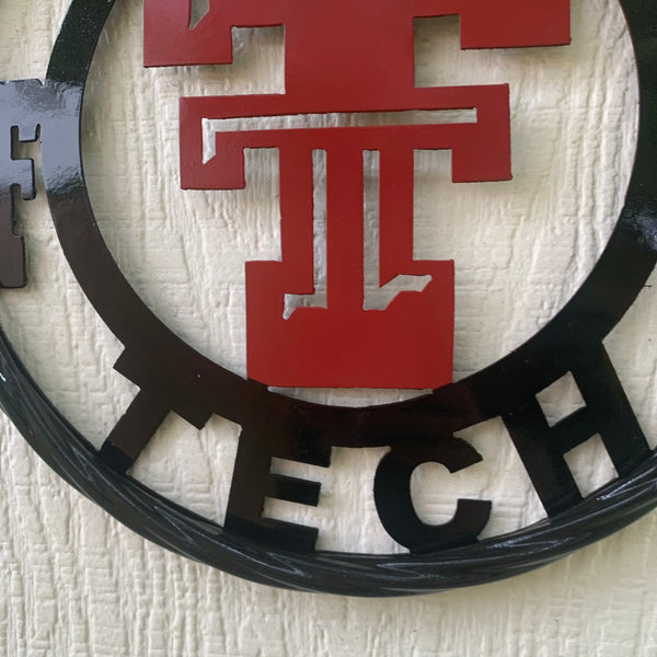 TEXAS TECH CUSTOM METAL VINTAGE CRAFT SIGN WESTERN HOME DECOR HANDMADE 12",18",24",32",36"