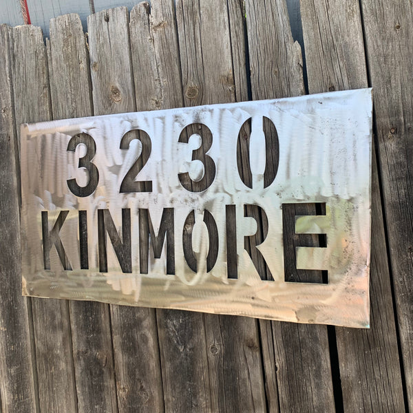 24" X 12" YOUR CUSTOM HOME ADDRESS NAME STAR METAL BARN METAL SIGN WESTERN HOME DECOR