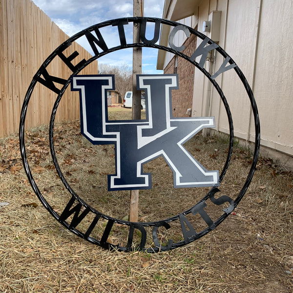 12", 18", 24", 32" KENTUCKY WILDCATS CUSTOM METAL VINTAGE CRAFT SIGN HANDMADE