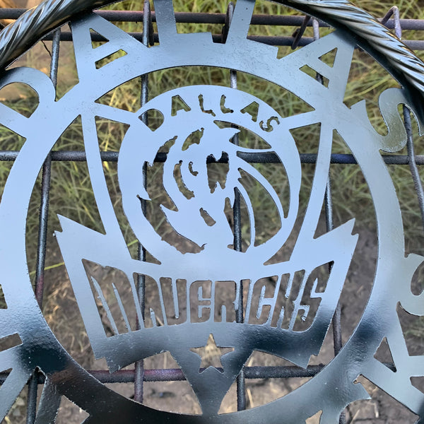 DALLAS MAVERICKS BLACK CUSTOM METAL VINTAGE CRAFT TEAM SPORTS SIGN HANDMADE 12",18",24",36"