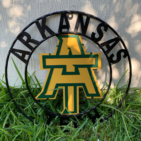 ARKANSAS TECH METAL CUSTOM VINTAGE CRAFT TEAM SIGN HANDMADE