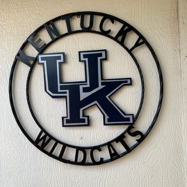 12", 18", 24", 32" KENTUCKY WILDCATS CUSTOM METAL VINTAGE CRAFT SIGN HANDMADE