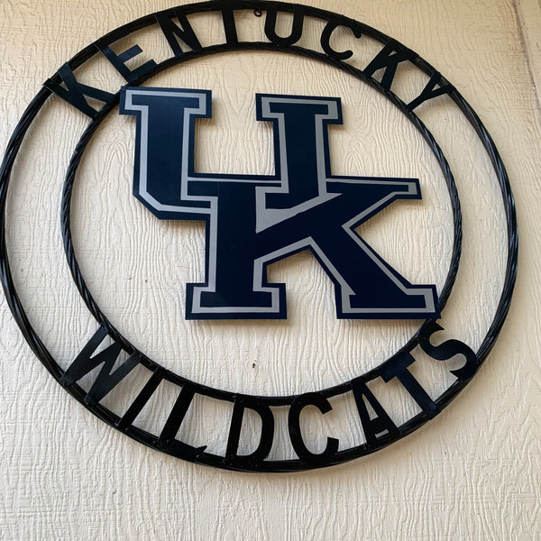 12", 18", 24", 32" KENTUCKY WILDCATS CUSTOM METAL VINTAGE CRAFT SIGN HANDMADE