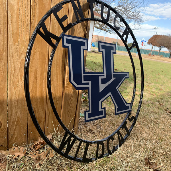 12", 18", 24", 32" KENTUCKY WILDCATS CUSTOM METAL VINTAGE CRAFT SIGN HANDMADE