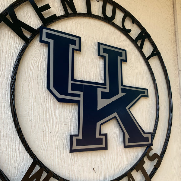 12", 18", 24", 32" KENTUCKY WILDCATS CUSTOM METAL VINTAGE CRAFT SIGN HANDMADE