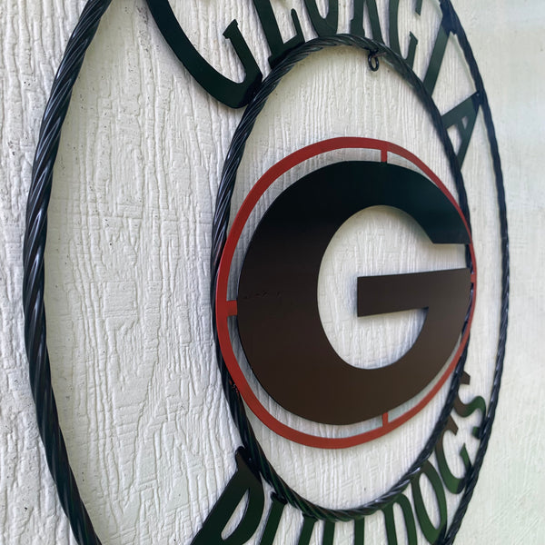 12", 18", 24", 32" GEORGIA BULLDOGS METAL SIGN VINTAGE CUSTOM TEAM ART