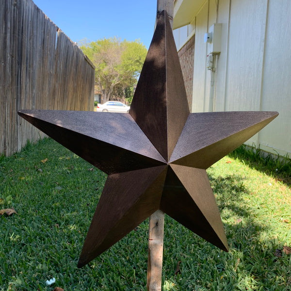 #EH10475 24" BRUSHED COPPER BRONZE BARN METAL STAR WESTERN HOME DECOR HANDMADE NEW