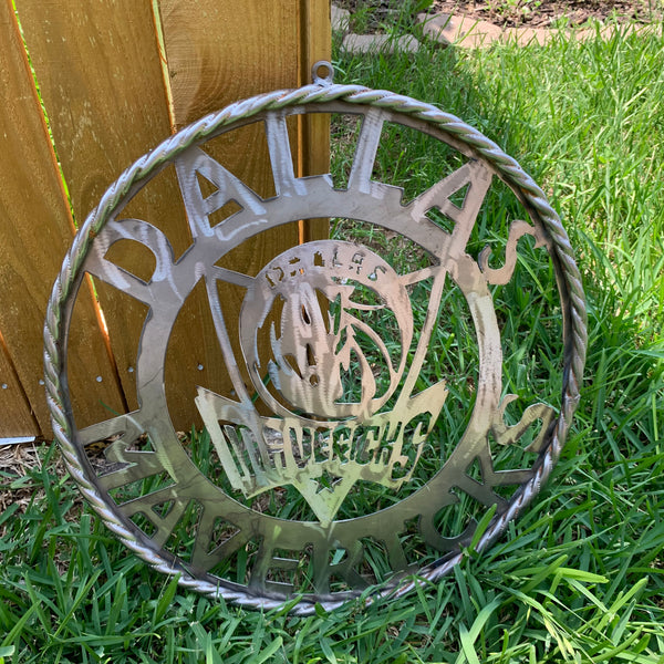 12",18", 24", 32",36" DALLAS MAVERICKS CUSTOM RAW METAL VINTAGE CRAFT TEAM SPORTS SIGN HANDMADE