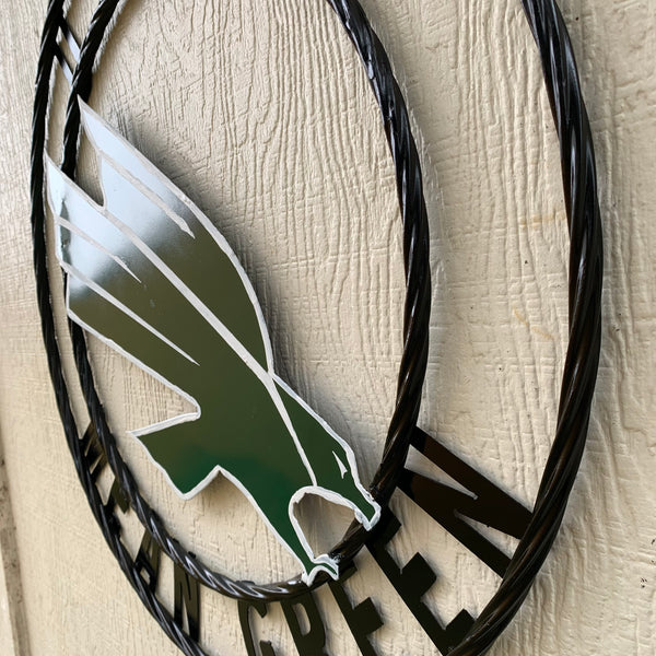 12",18",24",32",36" UNT MEAN GREEN CUSTOM METAL VINTAGE CRAFT SIGN TEAM HANDMADE