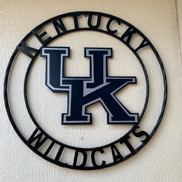 12", 18", 24", 32" KENTUCKY WILDCATS CUSTOM METAL VINTAGE CRAFT SIGN HANDMADE