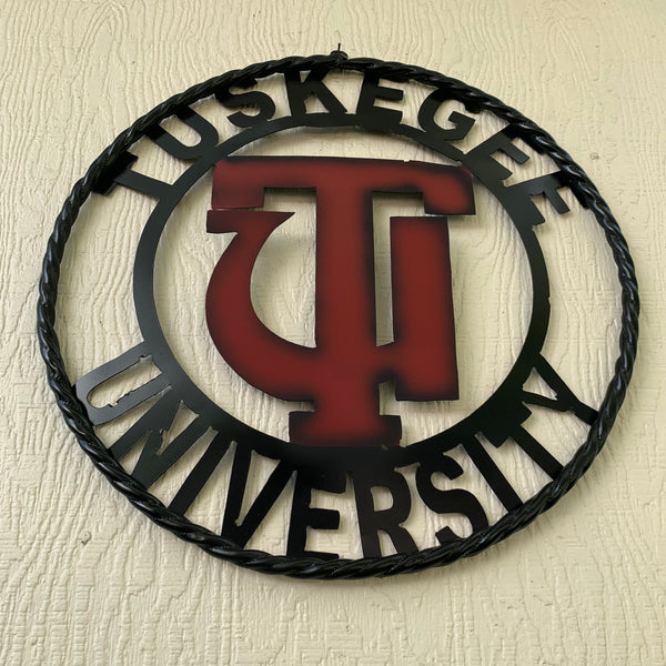 TUSKEGEE UNIV. METAL CUSTOM VINTAGE CRAFT TEAM SPORTS SIGN HANDMADE