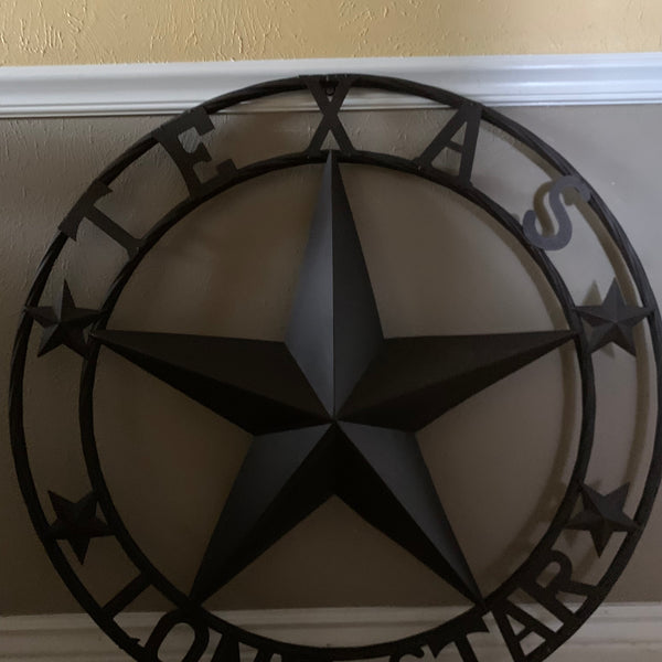 TEXAS LONESTAR METAL ART WESTERN HOME WALL DECOR RUSTIC VINTAGE BROWN NEW, SIZE:24",32",36",40",42",44",46",50"