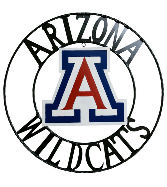 12", 18", 24", 32" ARIZONA WILDCATS CUSTOM METAL VINTAGE CRAFT SIGN TEAM WESTERN HOME DECOR HANDMADE