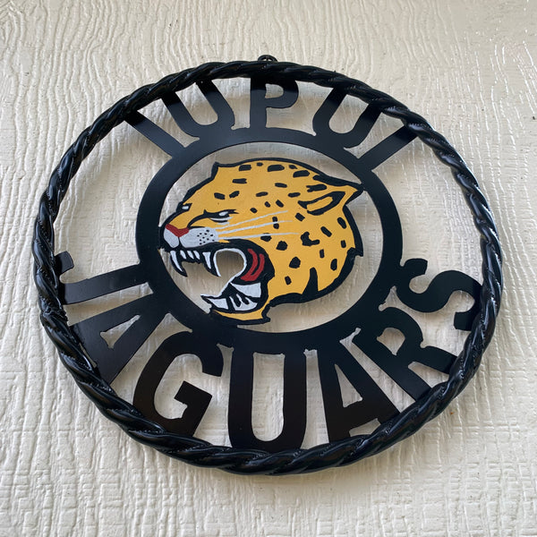 INDIANA IUPUI JAGUARS METAL CUSTOM VINTAGE CRAFT TEAM SIGN HANDMADE