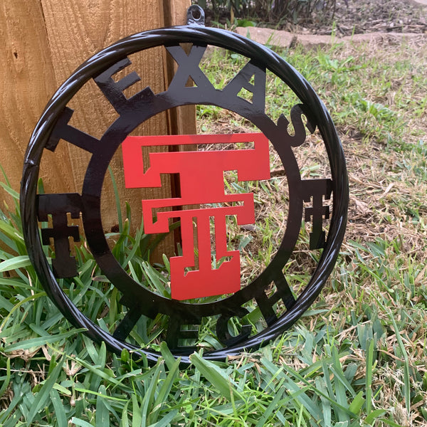 TEXAS TECH CUSTOM METAL VINTAGE CRAFT SIGN WESTERN HOME DECOR HANDMADE 12",18",24",32",36"