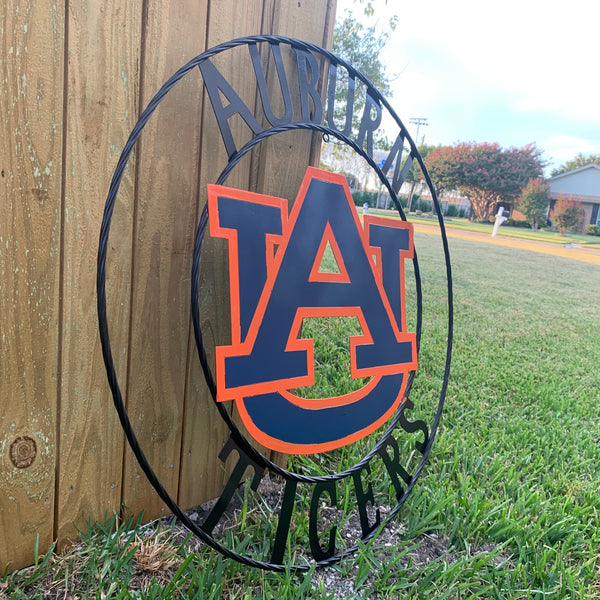 12", 18", 24", 32" AUBURN TIGERS CUSTOM METAL VINTAGE CRAFT SIGN WESTERN HOME DECOR HANDMADE