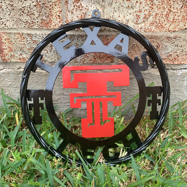 TEXAS TECH CUSTOM METAL VINTAGE CRAFT SIGN WESTERN HOME DECOR HANDMADE 12",18",24",32",36"