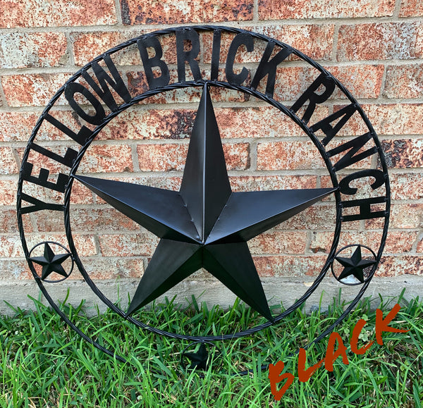 LOPEZ CUSTOM STAR NAME BARN METAL STAR 3d TWISTED ROPE RING WESTERN HOME DECOR RUSTIC  BRONZE HANDMADE 24",32",34",36",40",42",44",46",50"