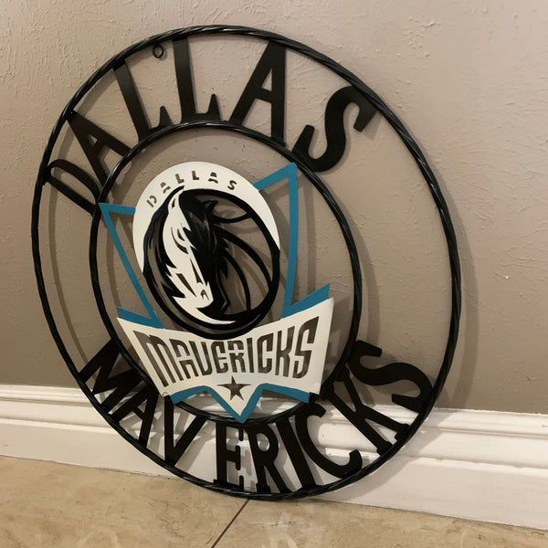 18", 24", 32" DALLAS MAVERICKS CUSTOM METAL VINTAGE CRAFT TEAM SPORTS SIGN HANDMADE