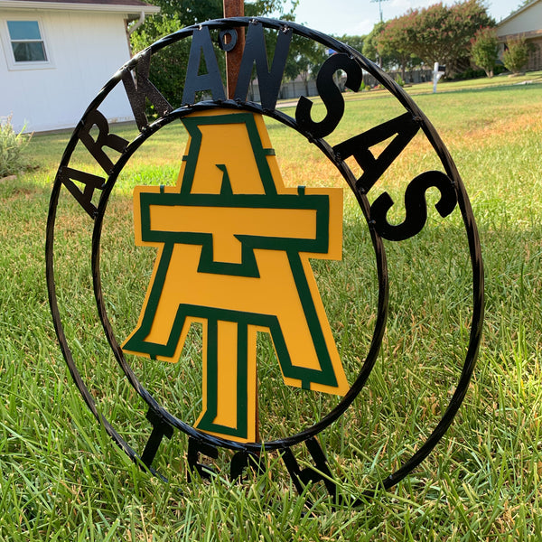 ARKANSAS TECH METAL CUSTOM VINTAGE CRAFT TEAM SIGN HANDMADE