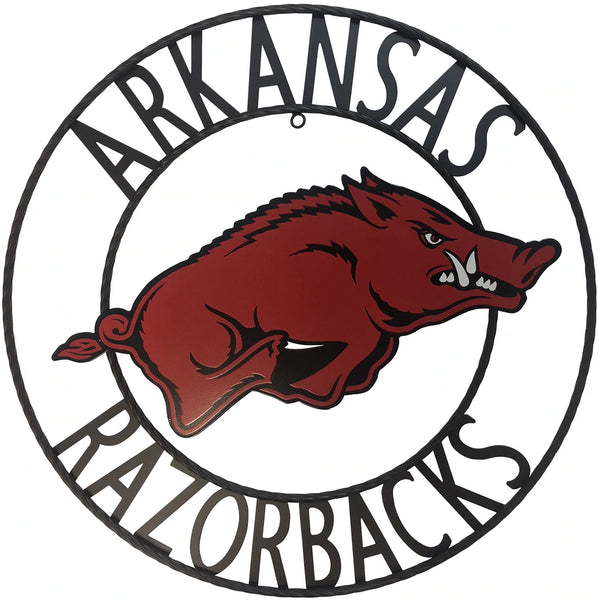 Hand Signs For Razorbacks ARKANSAS RAZORBACKS CUSTOM METAL VINTAGE CRAFT TEAM SIGN OFFICIAL LICE ...