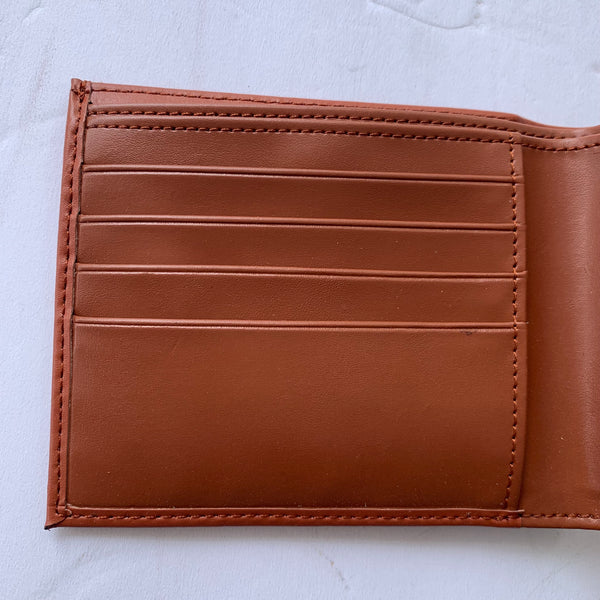 4.25" x 3.75" TEXAS WALLET LEATHER BIFOLD WALLET NEW-- FREE SHIPPING