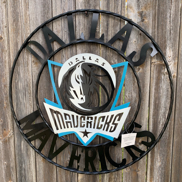 18", 24", 32" DALLAS MAVERICKS CUSTOM METAL VINTAGE CRAFT TEAM SPORTS SIGN HANDMADE