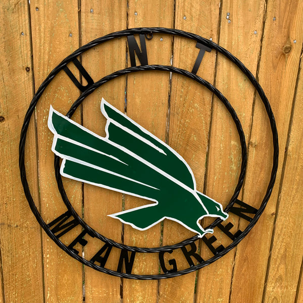 12",18",24",32",36" UNT MEAN GREEN CUSTOM METAL VINTAGE CRAFT SIGN TEAM HANDMADE