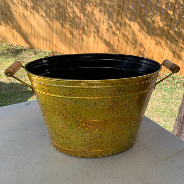 18" TEXAS LONGHORNS GOLDEN METAL OVAL TUB WESTERN HOME DECOR METAL ART NEW #EH12496