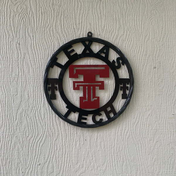 TEXAS TECH CUSTOM METAL VINTAGE CRAFT SIGN WESTERN HOME DECOR HANDMADE 12",18",24",32",36"