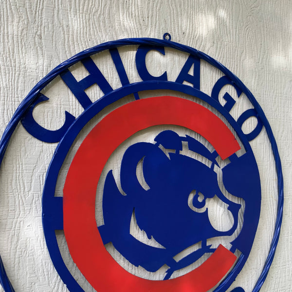 12", 18", 24", 32" CHICAGO CUBS CUSTOM METAL VINTAGE CRAFT TEAM SPORTS SIGN HANDMADE