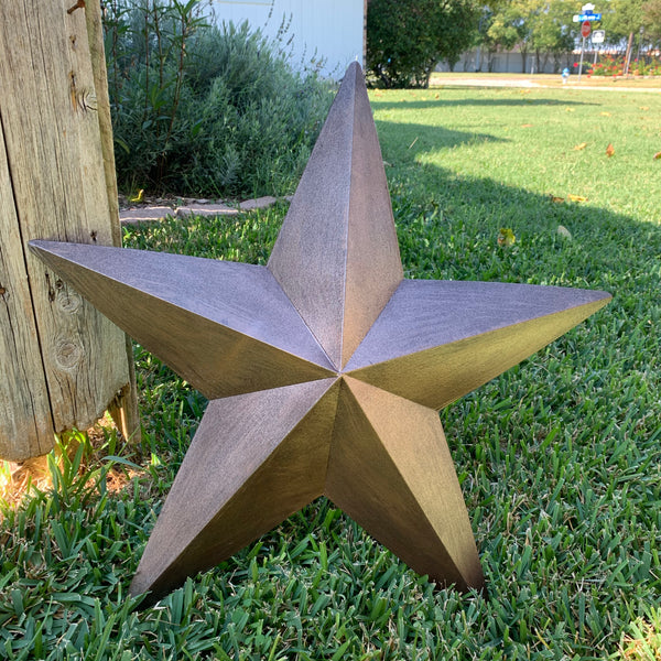 #EH10475 24" BRUSHED COPPER BRONZE BARN METAL STAR WESTERN HOME DECOR HANDMADE NEW