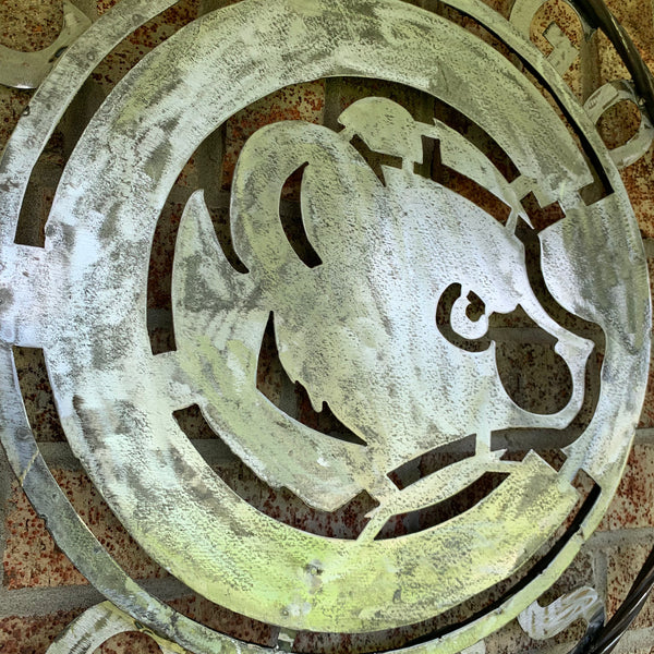 12", 18", 24", 32" CHICAGO CUBS CUSTOM RAW METAL VINTAGE CRAFT TEAM SPORTS SIGN HANDMADE