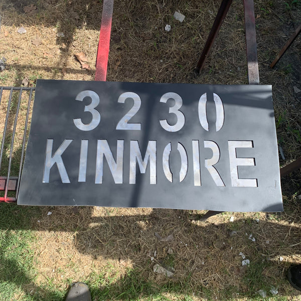 24" X 12" YOUR CUSTOM HOME ADDRESS NAME STAR METAL BARN METAL SIGN WESTERN HOME DECOR