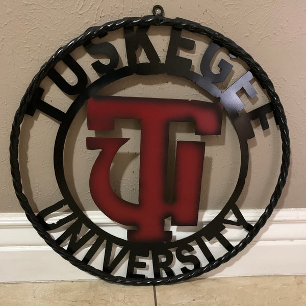 TUSKEGEE UNIV. METAL CUSTOM VINTAGE CRAFT TEAM SPORTS SIGN HANDMADE